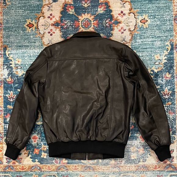 Leather Bomber Jacket - Picture 2 of 7